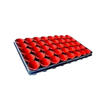 กระถาง PP ขนาด 3" X 40 PC ในถาด